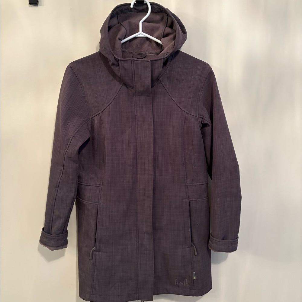 Women's Hooded Ski Jacket in Plum